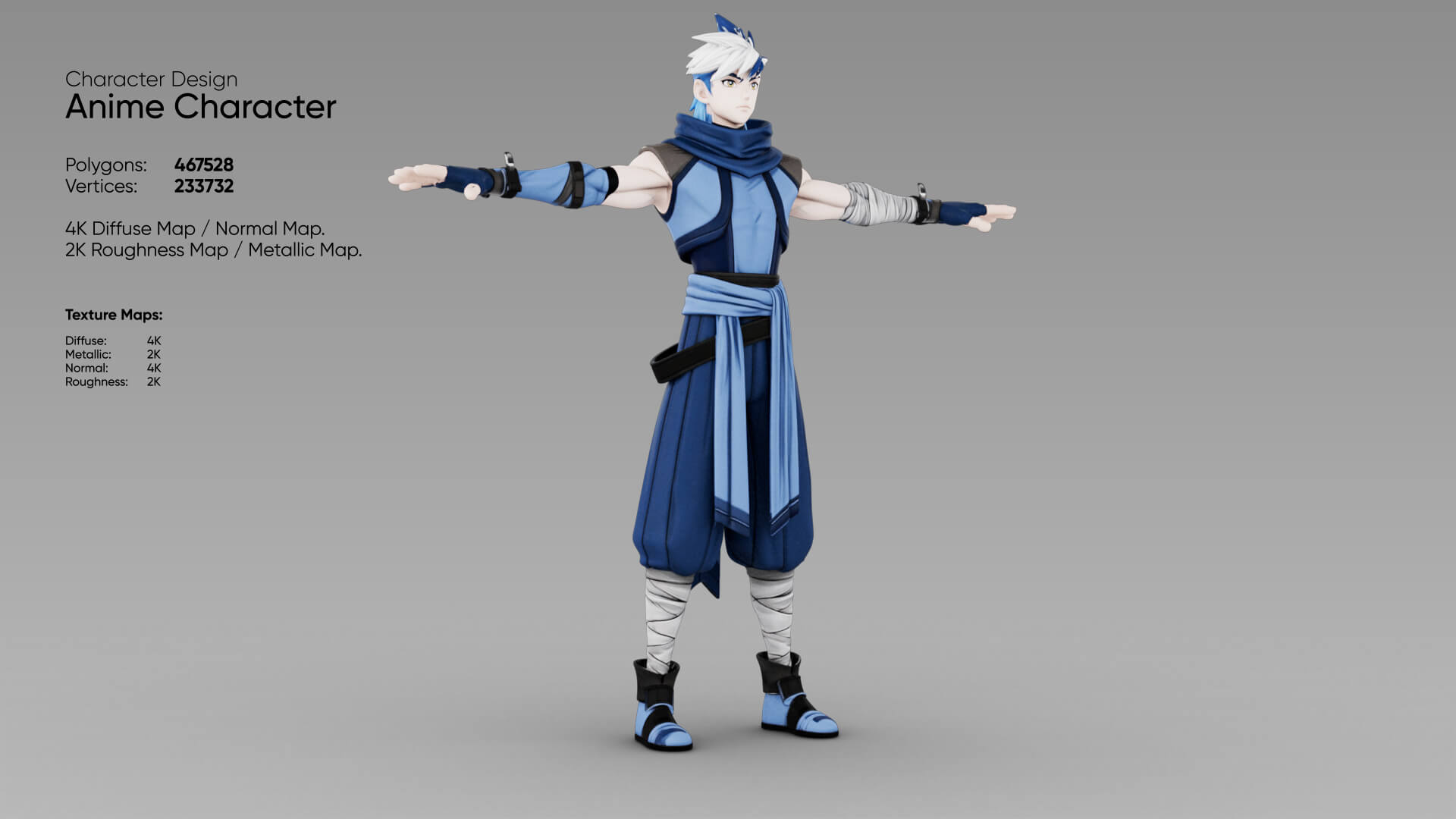 Anime Character 3D Model