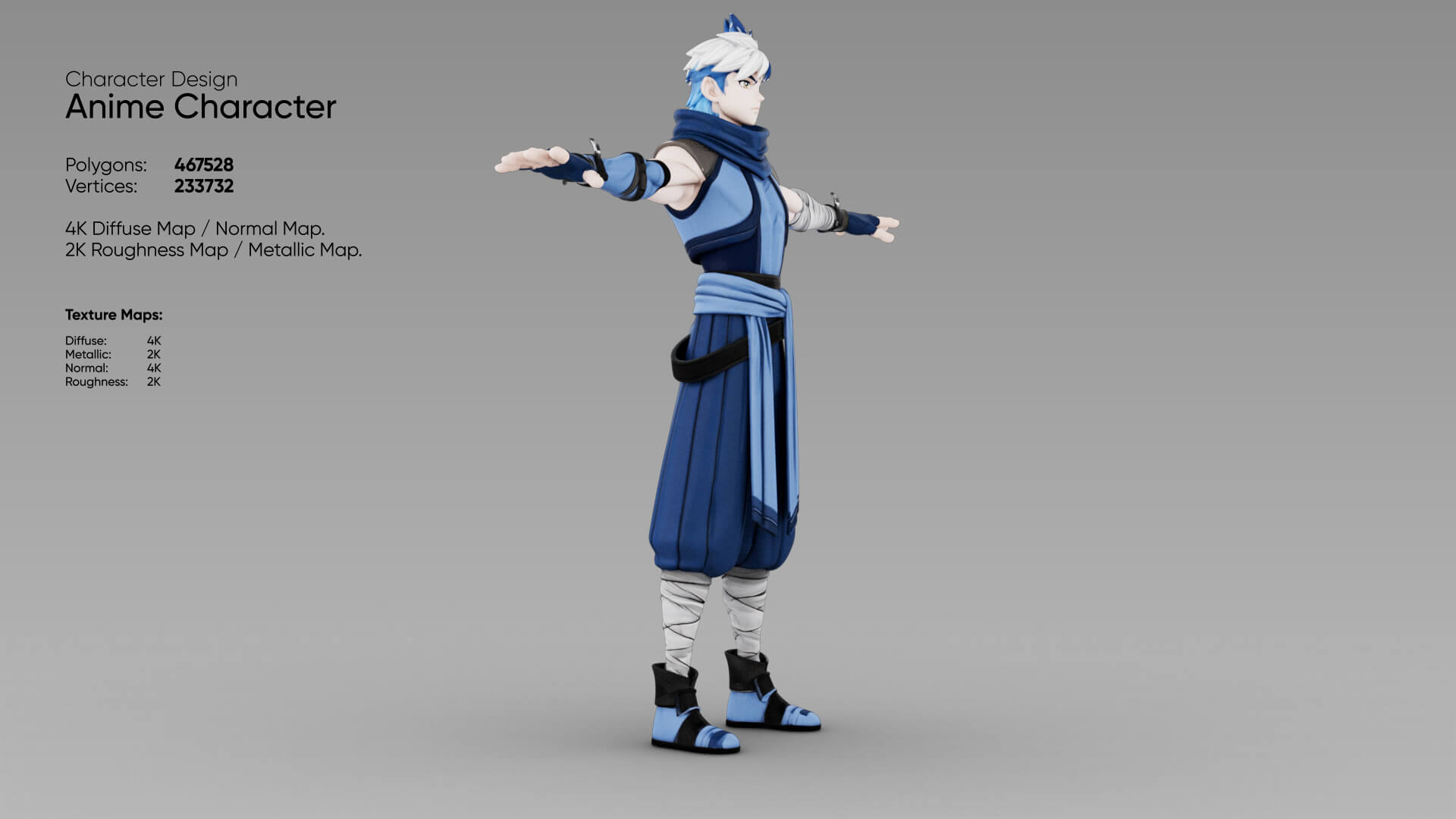 Anime Character 3D Model