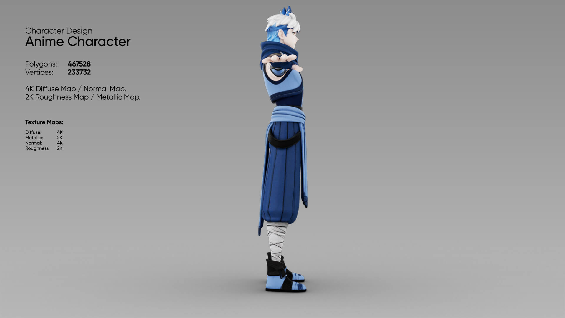 Anime Character 3D Model