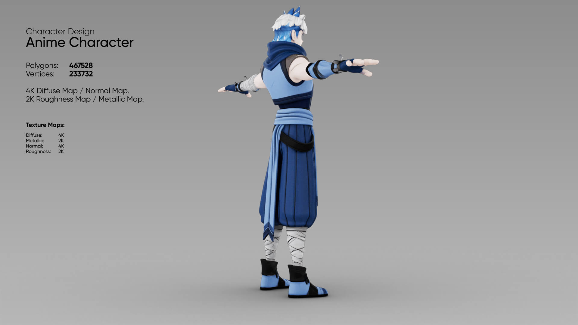 Anime Character 3D Model