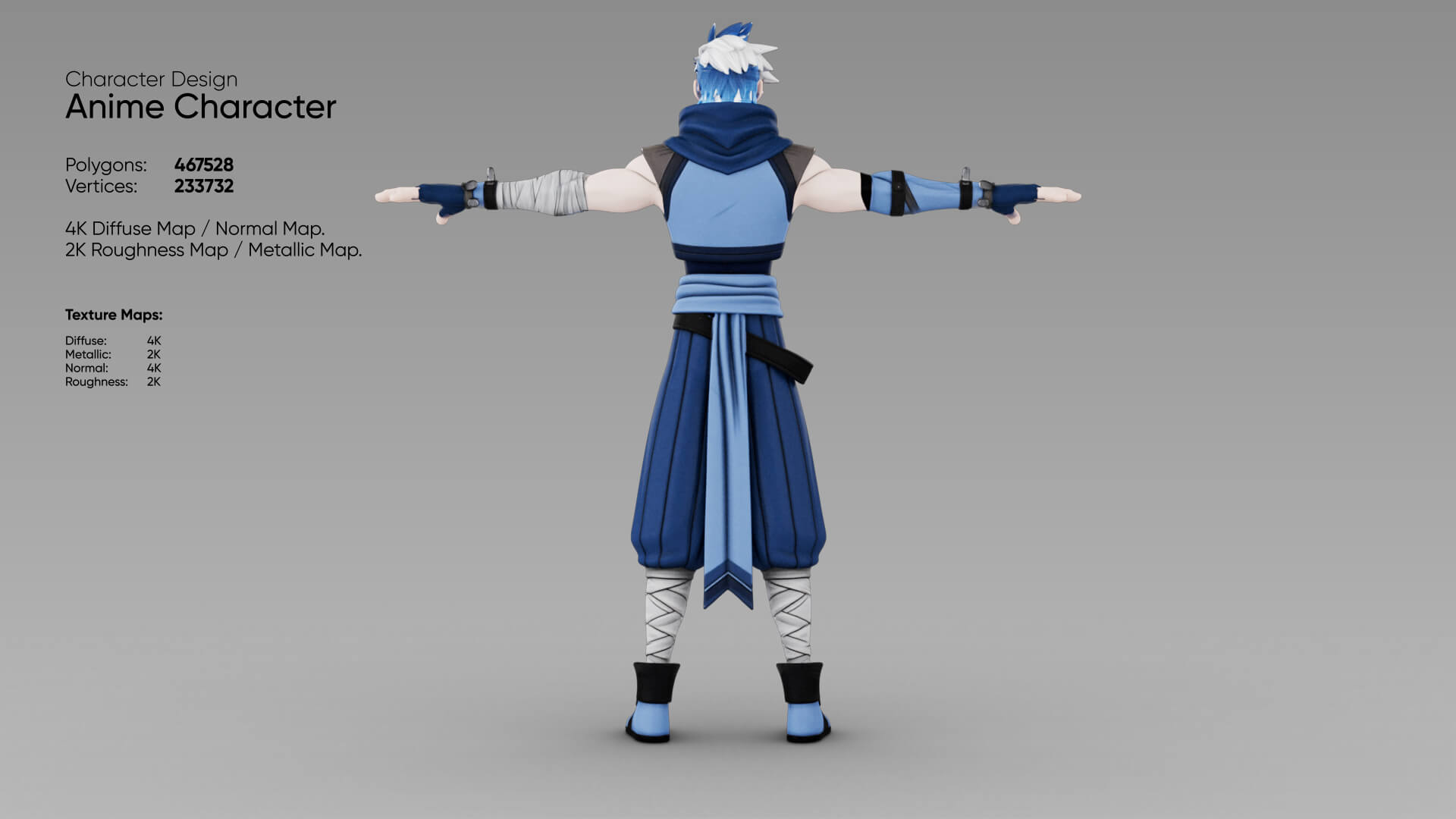 Anime Character 3D Model