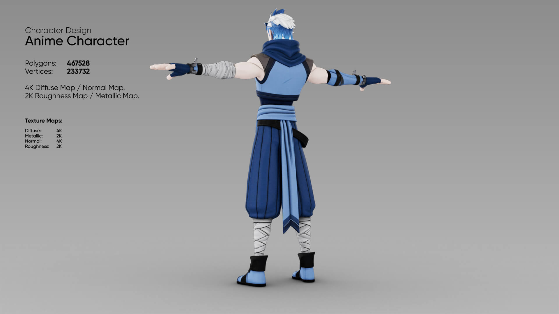 Anime Character 3D Model