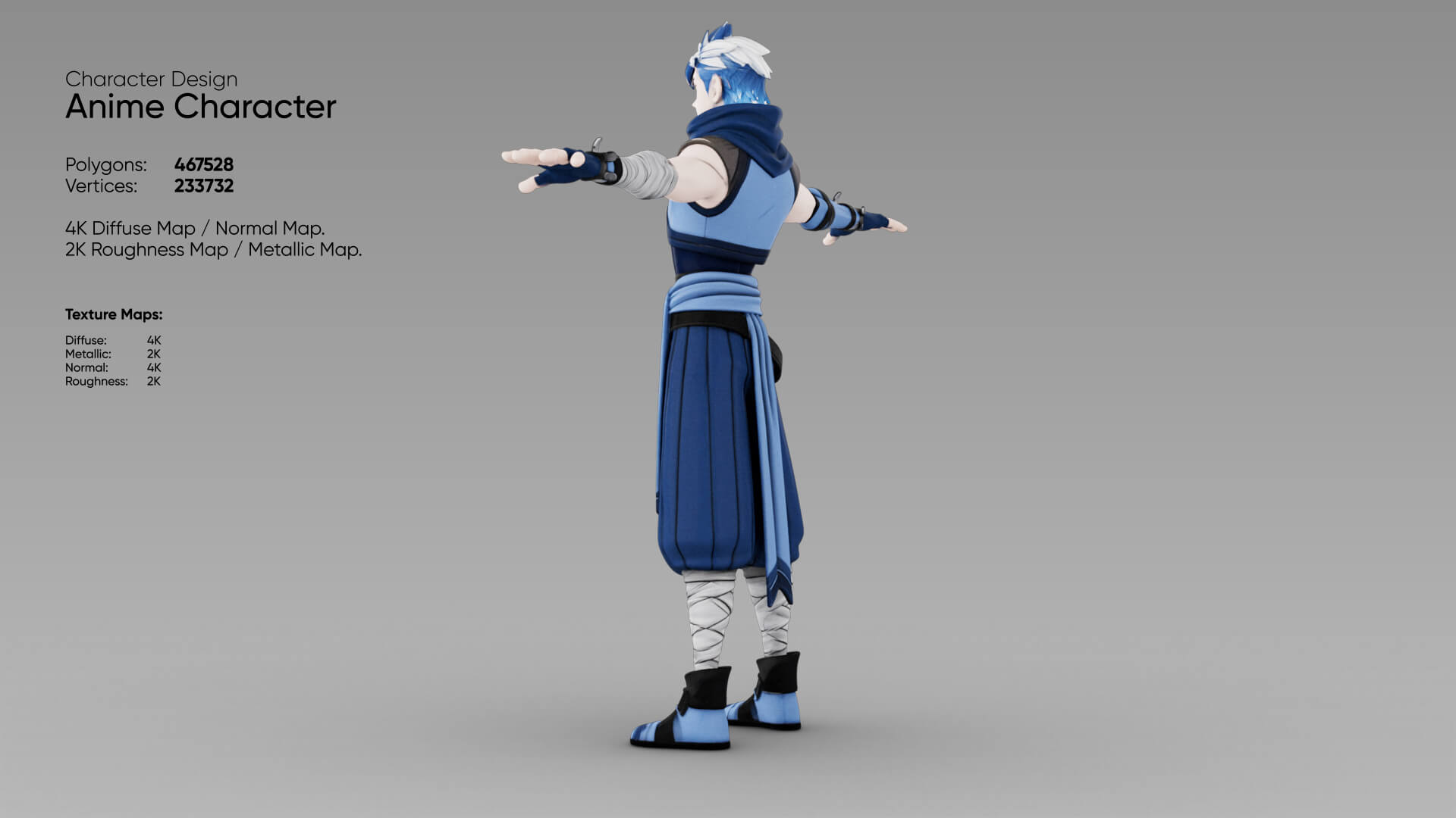 Anime Character 3D Model