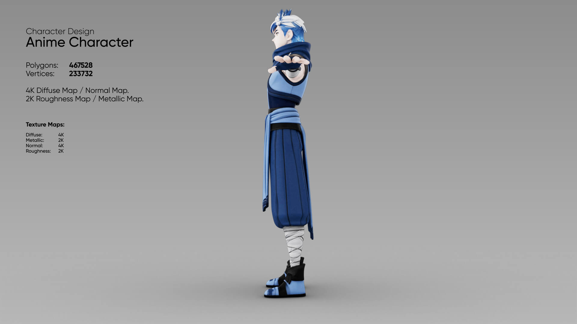 Anime Character 3D Model