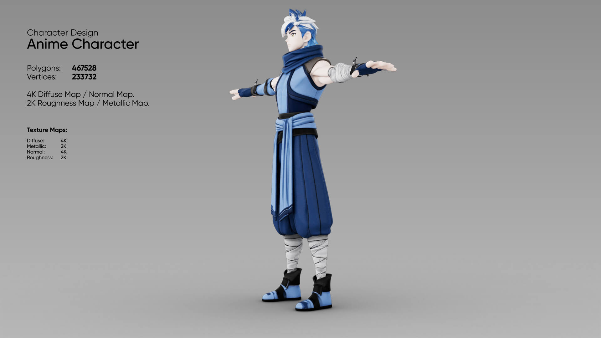 Anime Character 3D Model