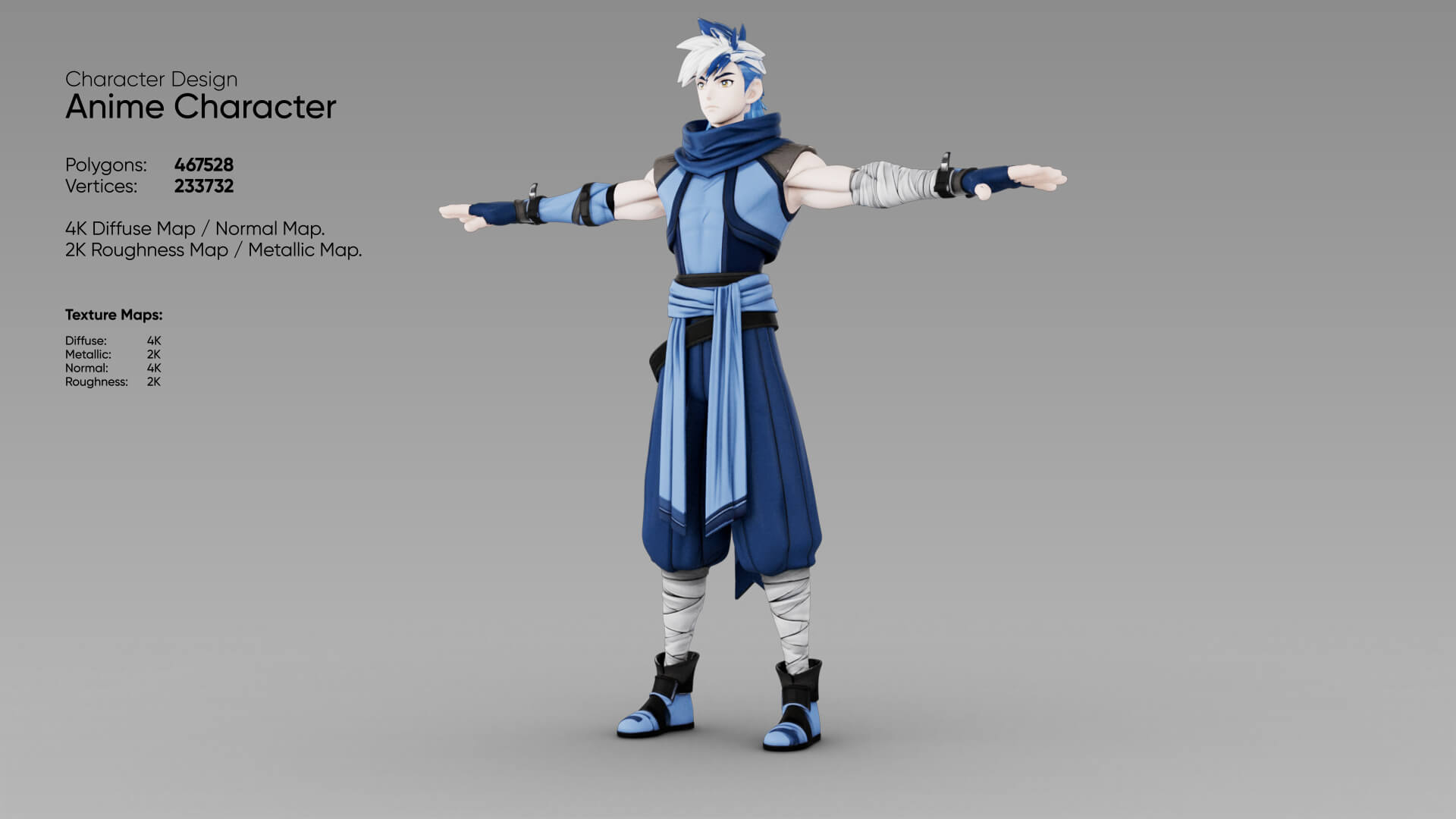 Anime Character 3D Model