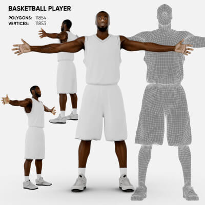 Basketball Player 3D Model