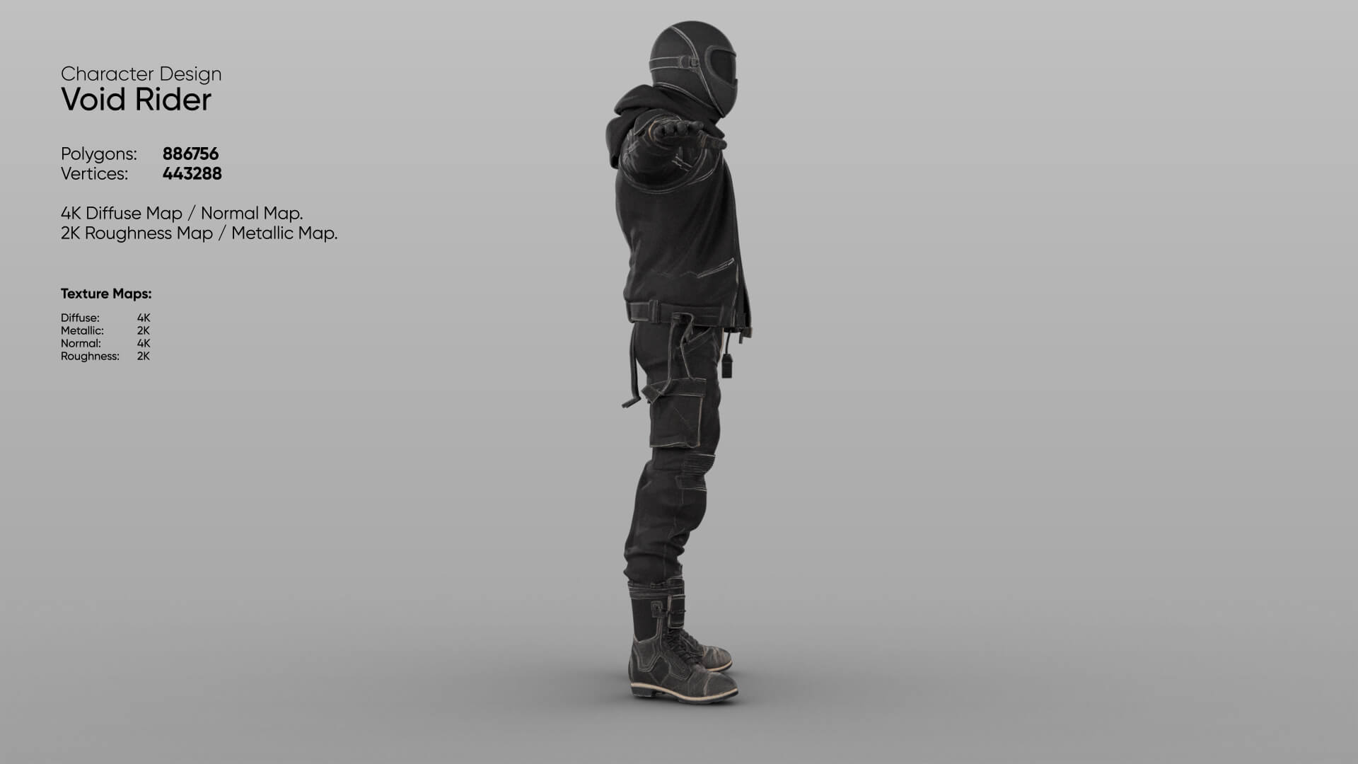 Bike Rider - Void Rider - 3D Model 3D Model