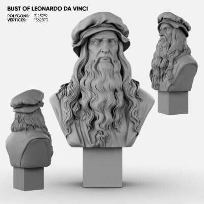 Bust of Leonardo da Vinci