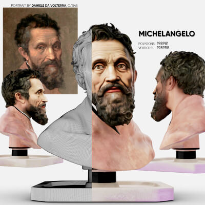 Bust of Michelangelo