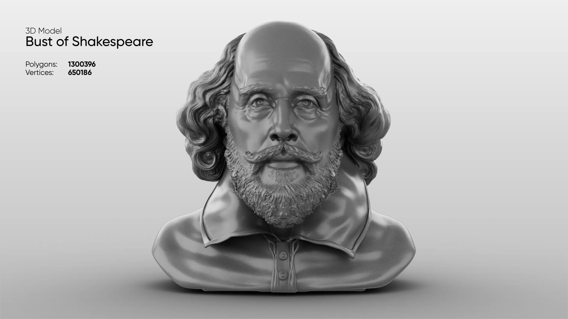 Bust of Shakespeare 3D Model