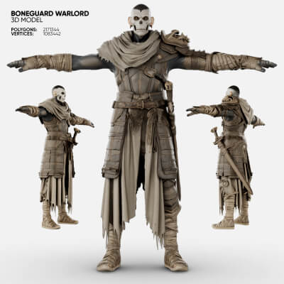 Character 3D Model - Boneguard Warlord
