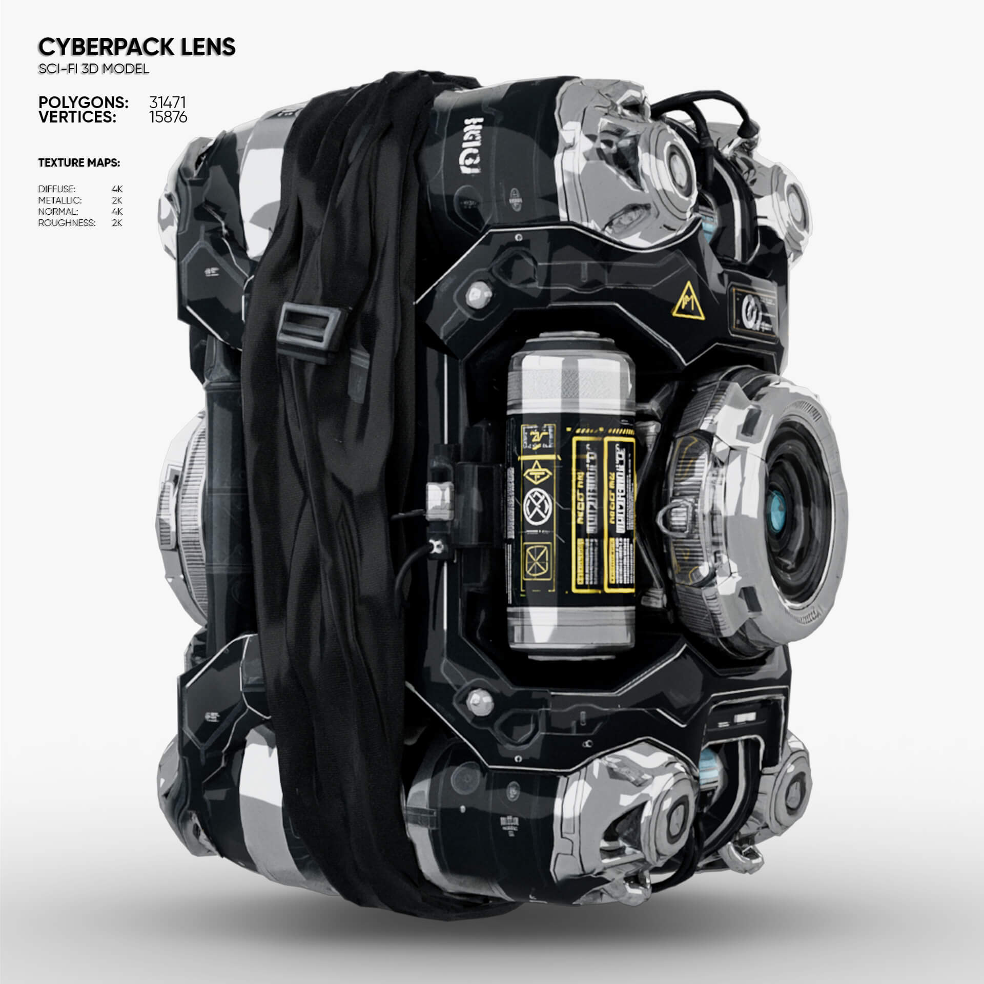 Cyberpack Lens 3D Model