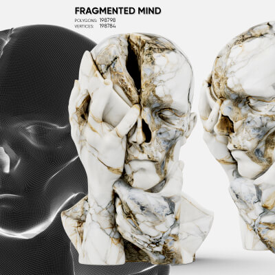 Fragmented Mind Sculpture