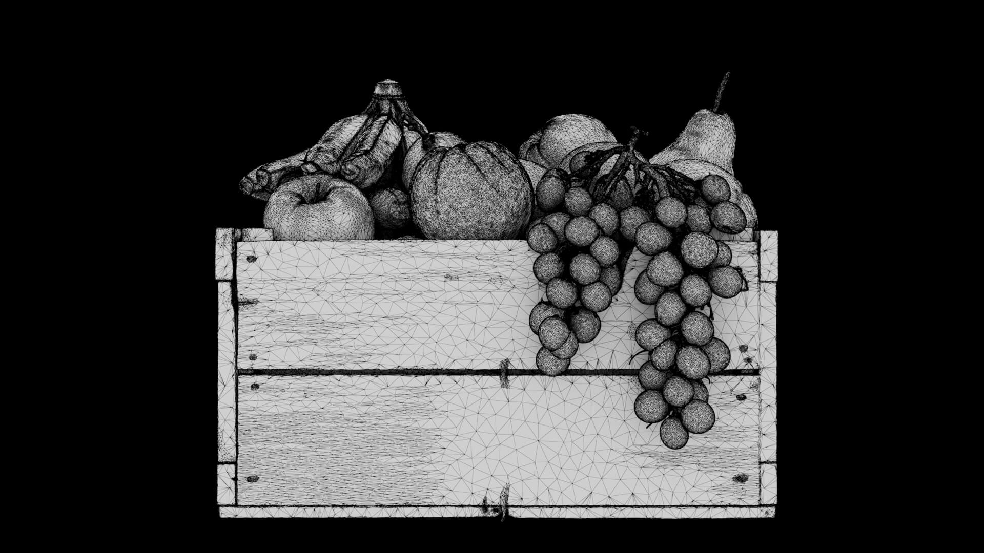Fruit Crate 3D Model 3D Model