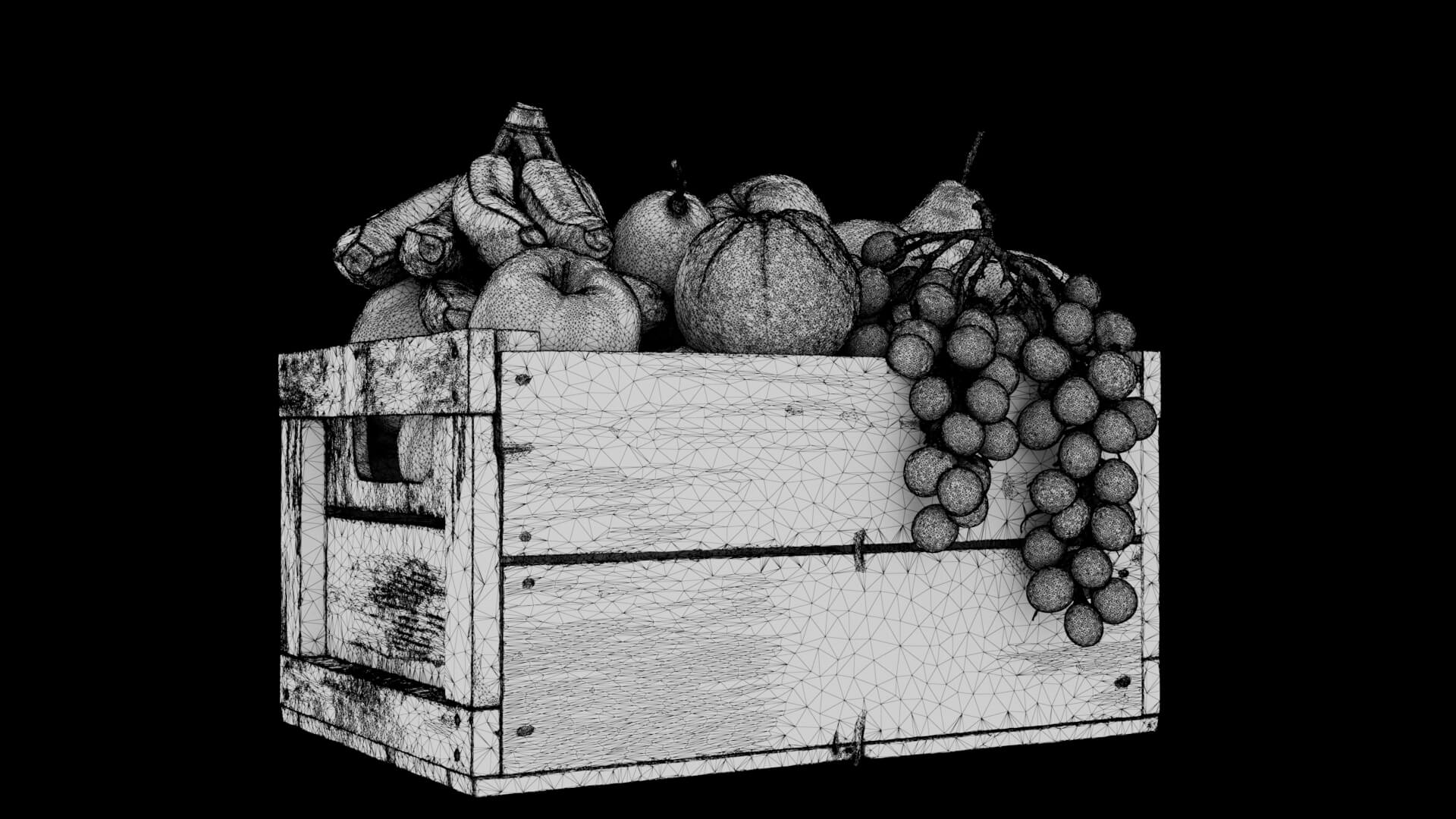 Fruit Crate 3D Model 3D Model