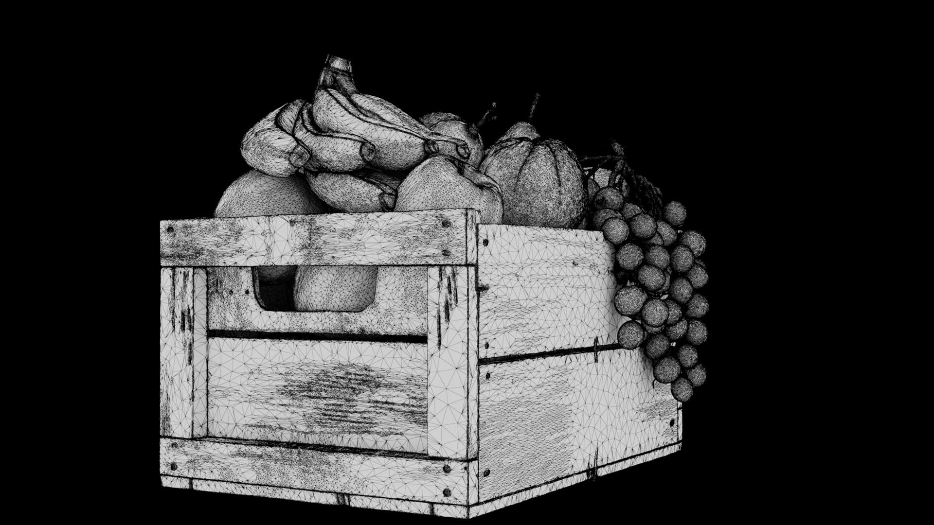 Fruit Crate 3D Model 3D Model