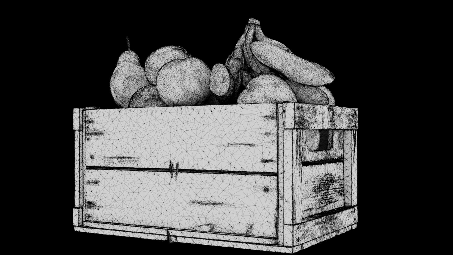 Fruit Crate 3D Model 3D Model