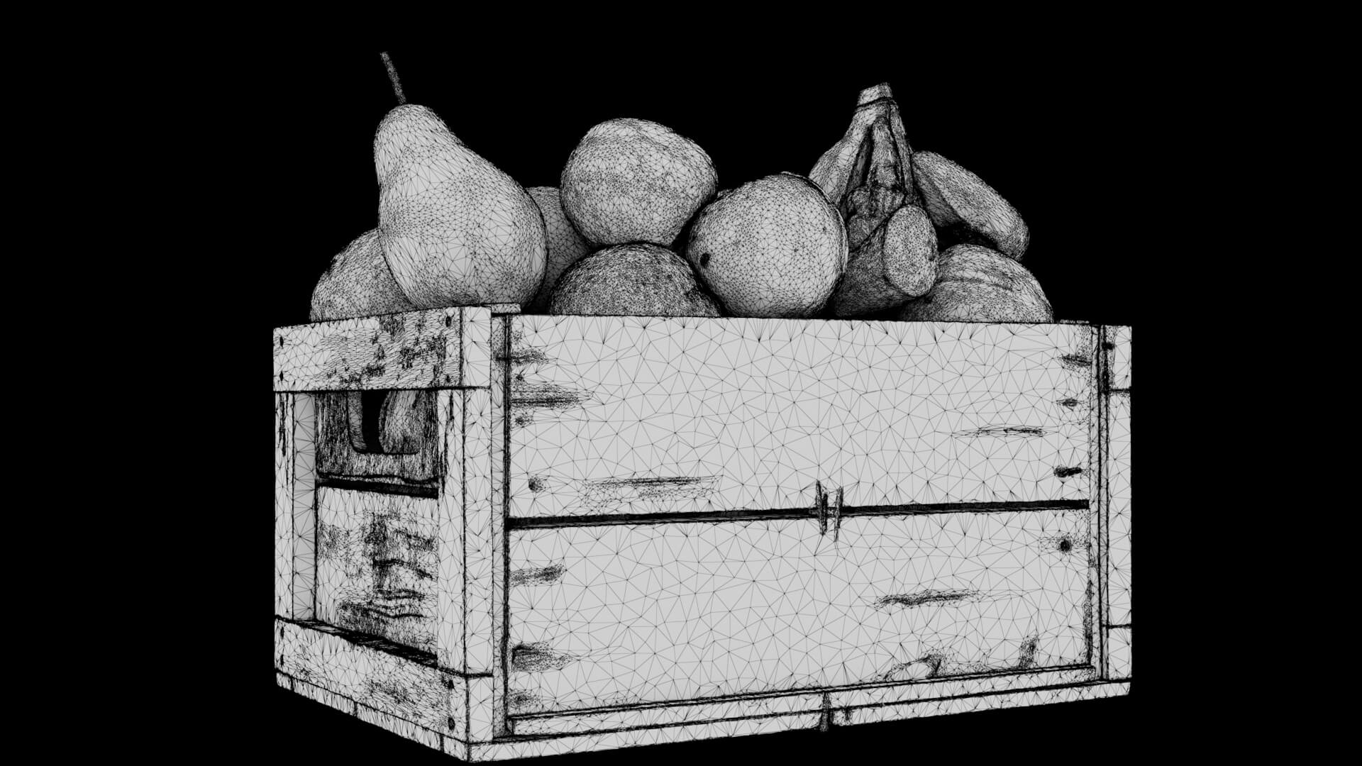 Fruit Crate 3D Model 3D Model