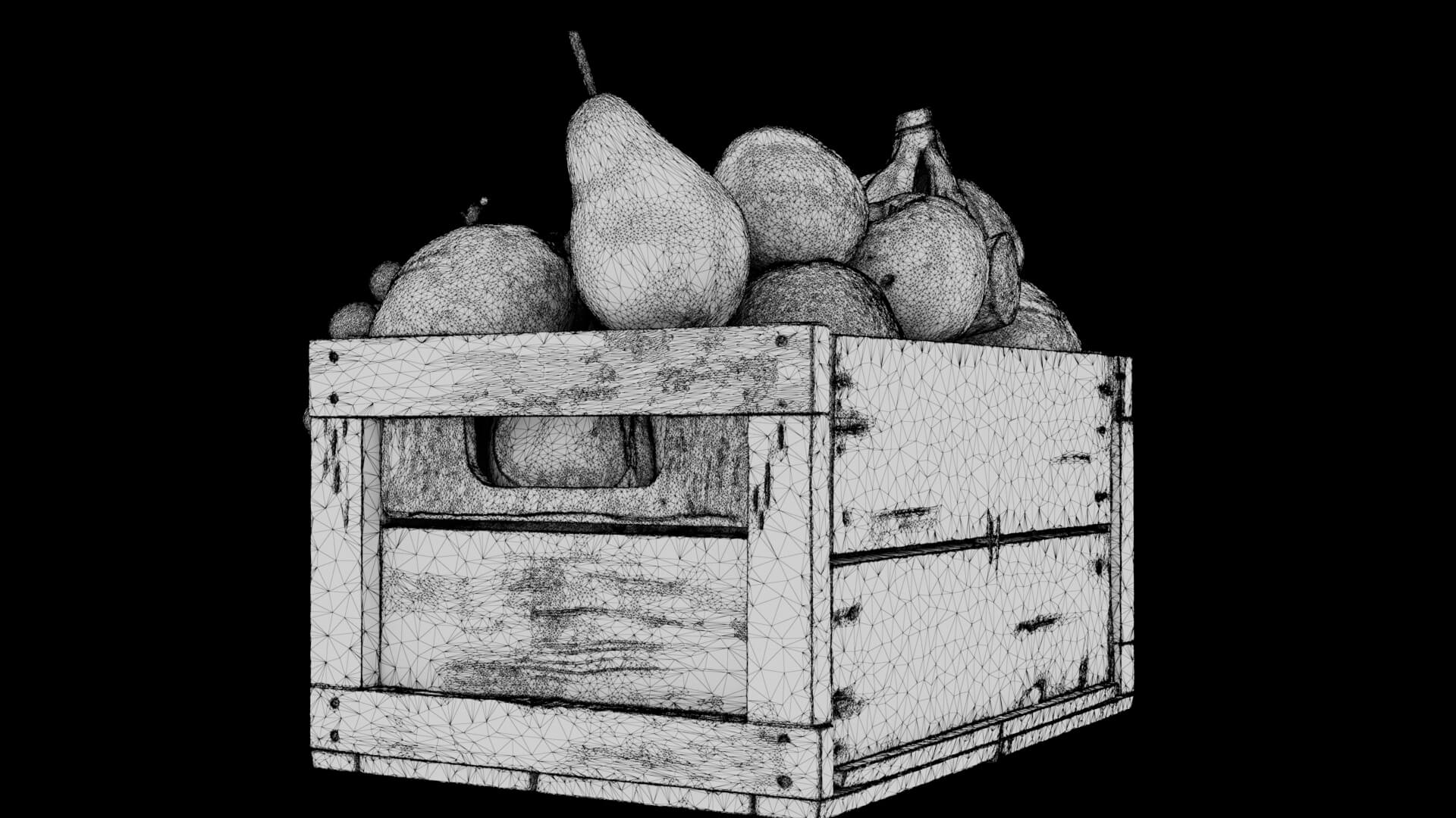 Fruit Crate 3D Model 3D Model