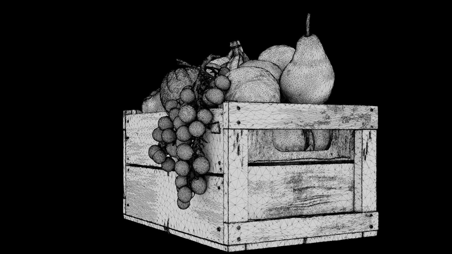 Fruit Crate 3D Model 3D Model
