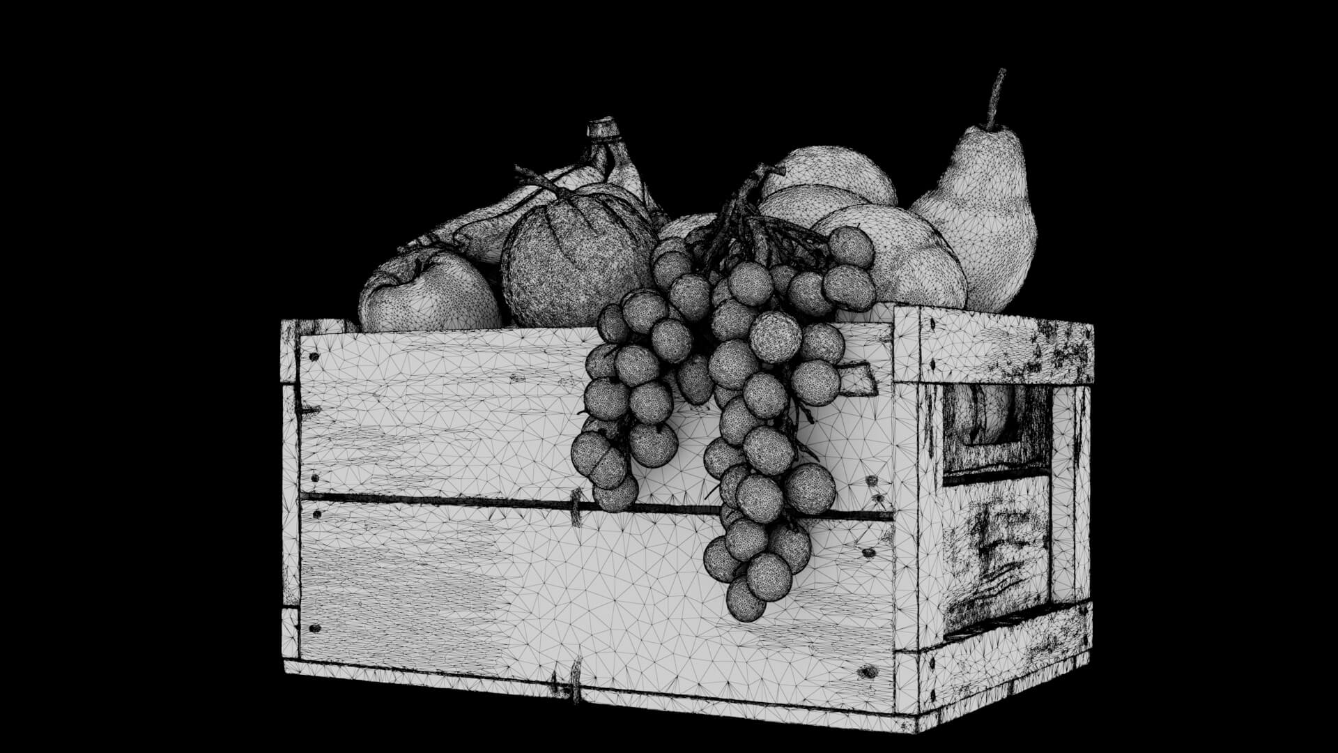 Fruit Crate 3D Model 3D Model