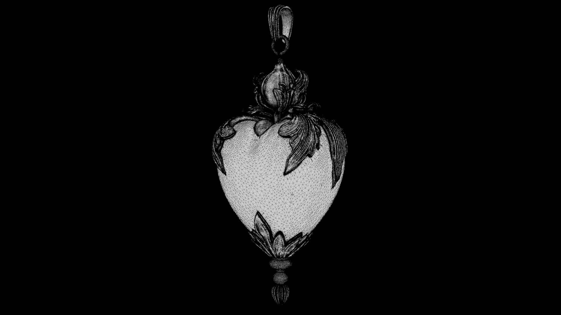 Heart Pendant 3D Model