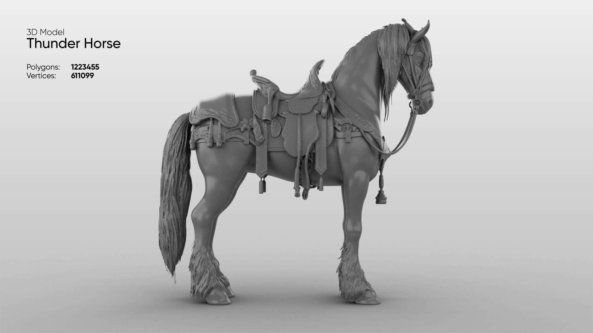 Horse 3D Model 3D Model