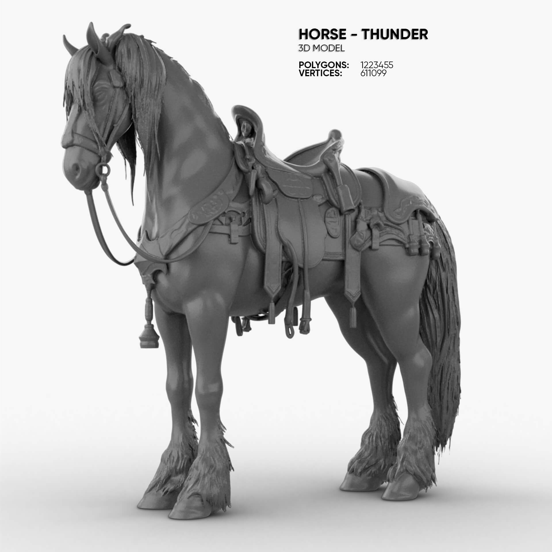 Horse 3D Model 3D Model