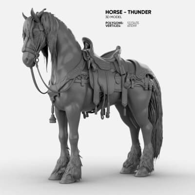 Horse 3D Model 3D Model