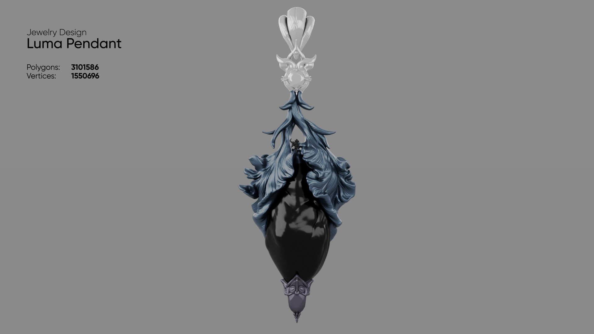 Jewelry - Luma Pendant 3D Model 3D Model