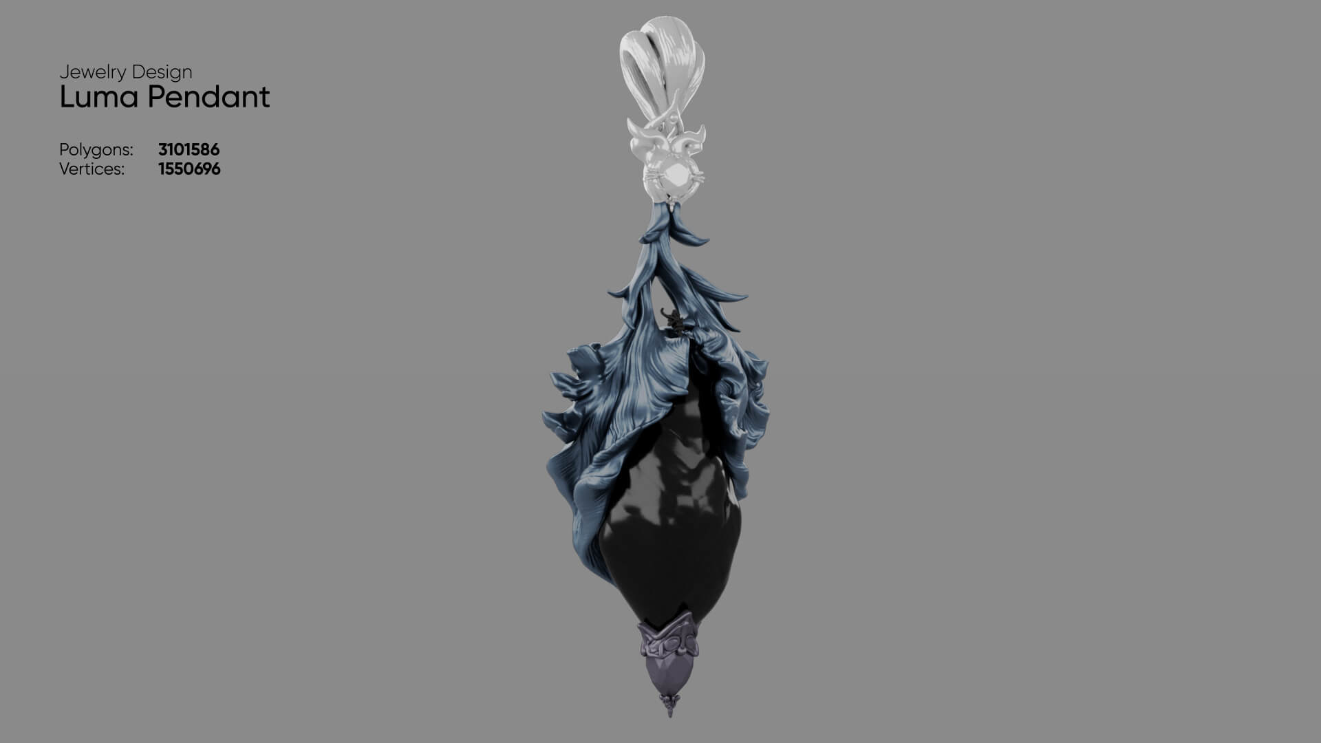 Jewelry - Luma Pendant 3D Model 3D Model