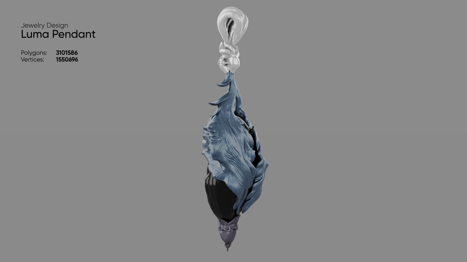 Jewelry - Luma Pendant 3D Model 3D Model