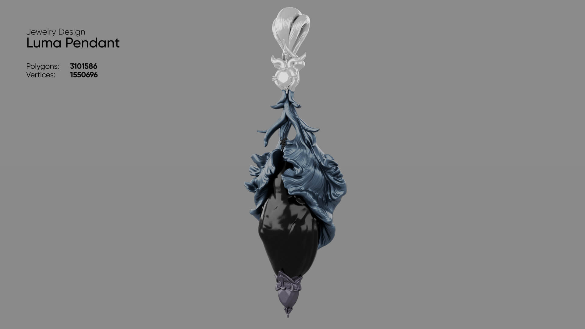 Jewelry - Luma Pendant 3D Model 3D Model
