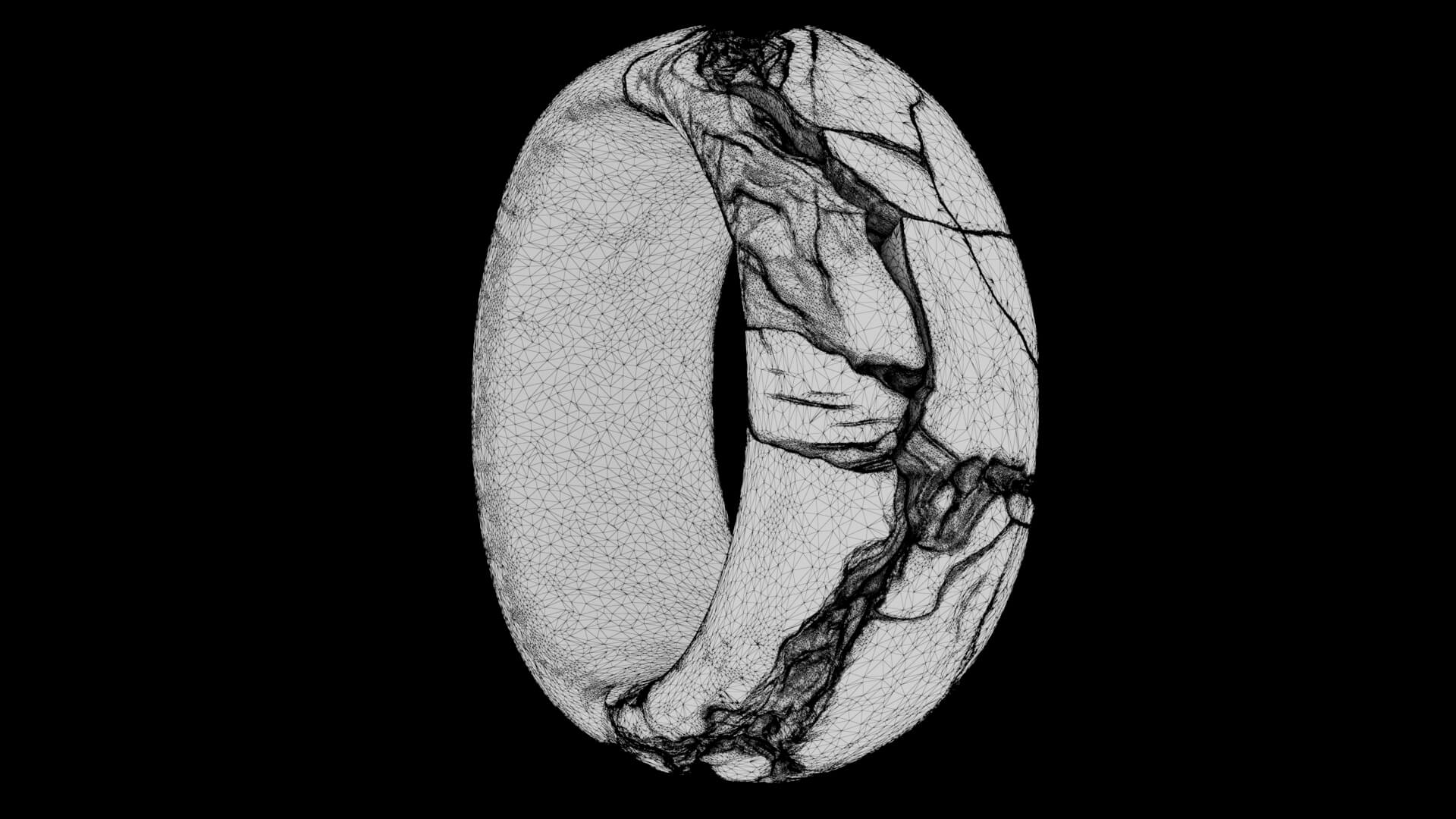Kintsugi Ring 3D Model