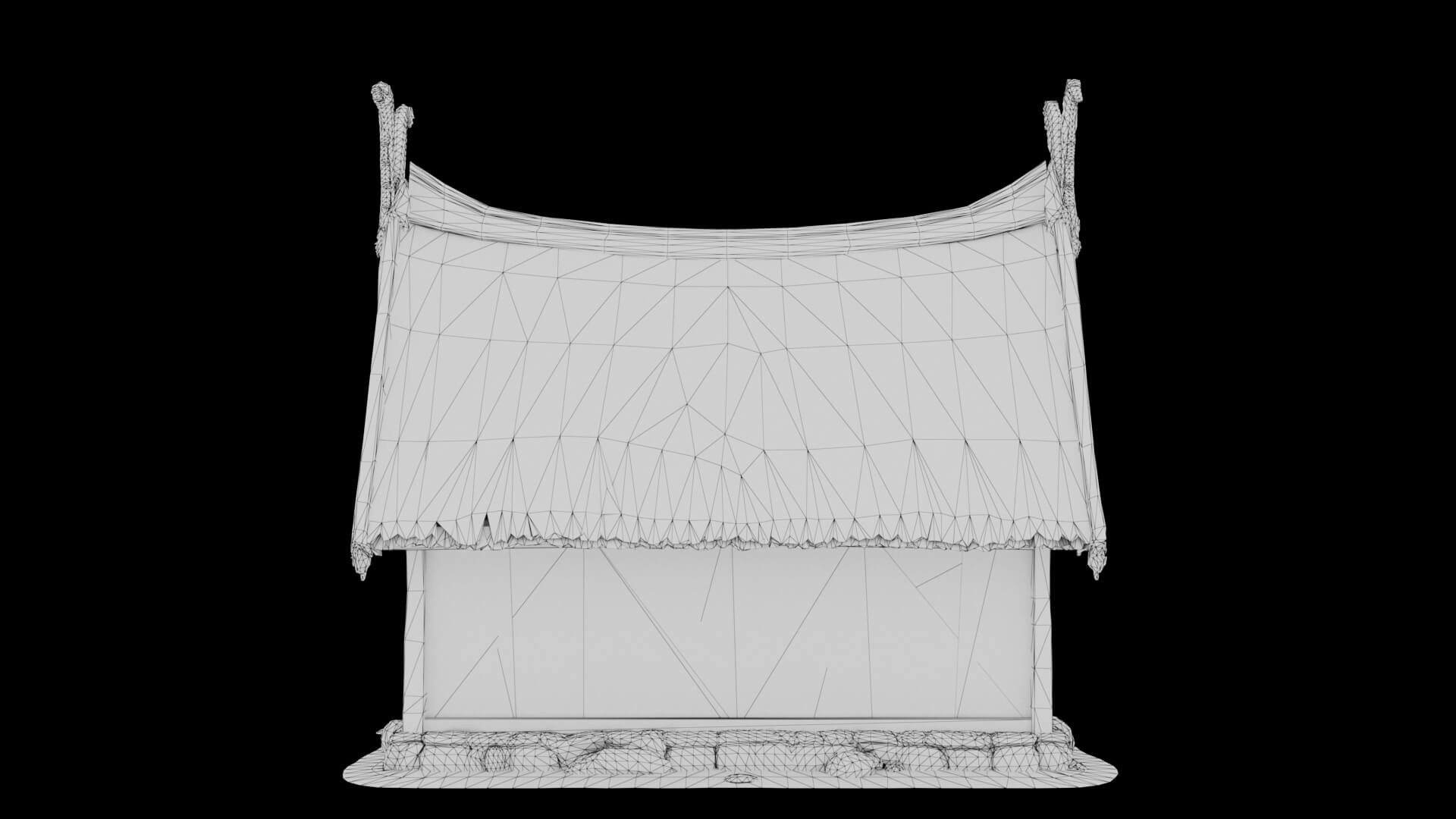 Low Poly Cabin 3D Model