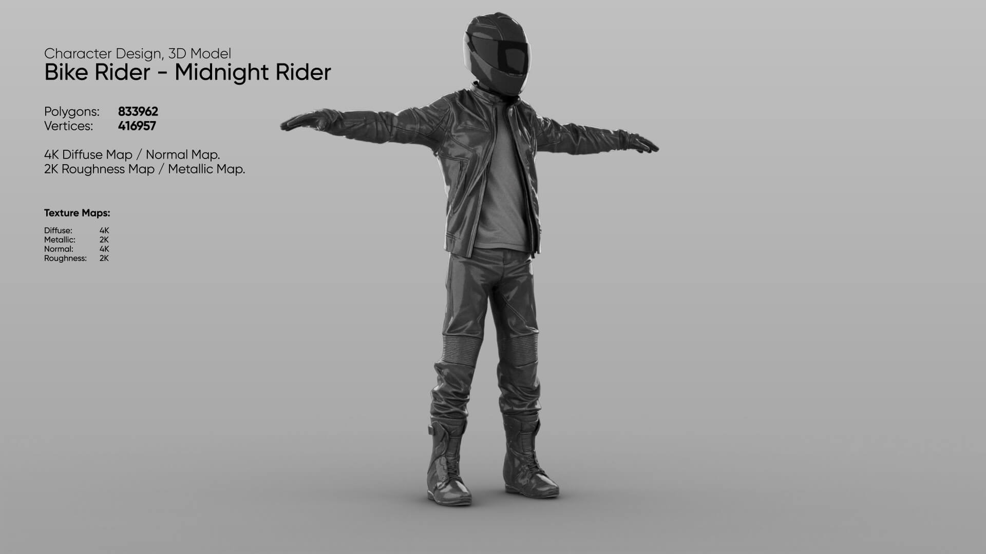 Midnight Rider 3D Model 3D Model