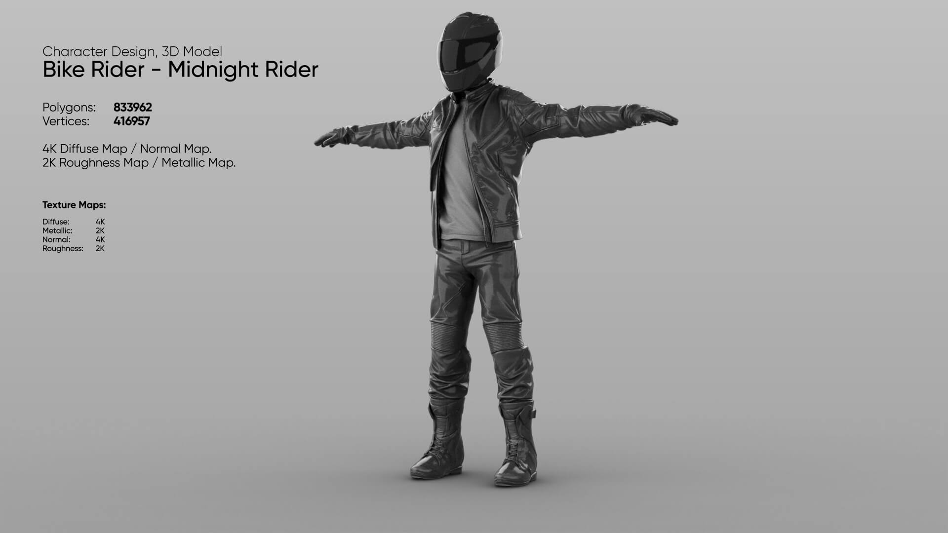 Midnight Rider 3D Model 3D Model
