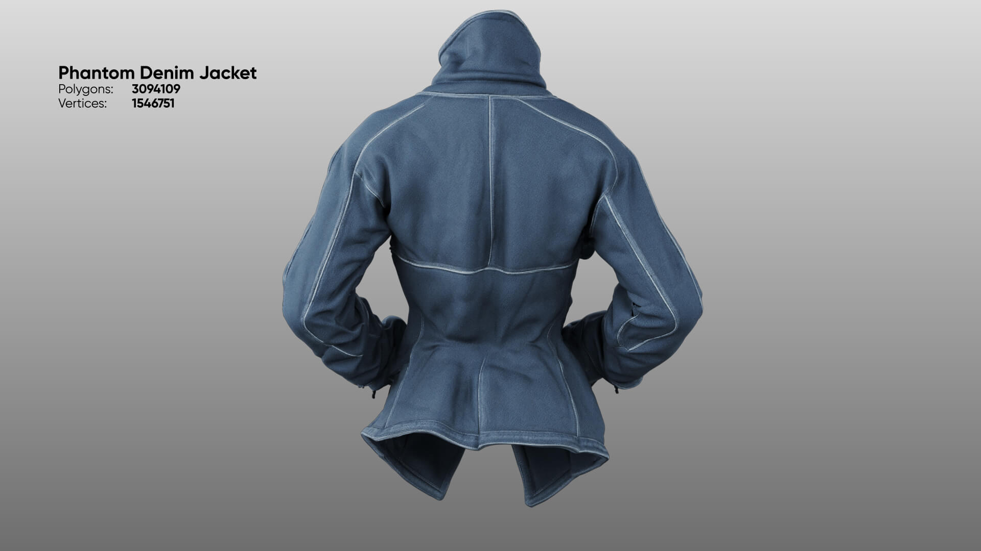 Phantom Denim Jacket 3D Model