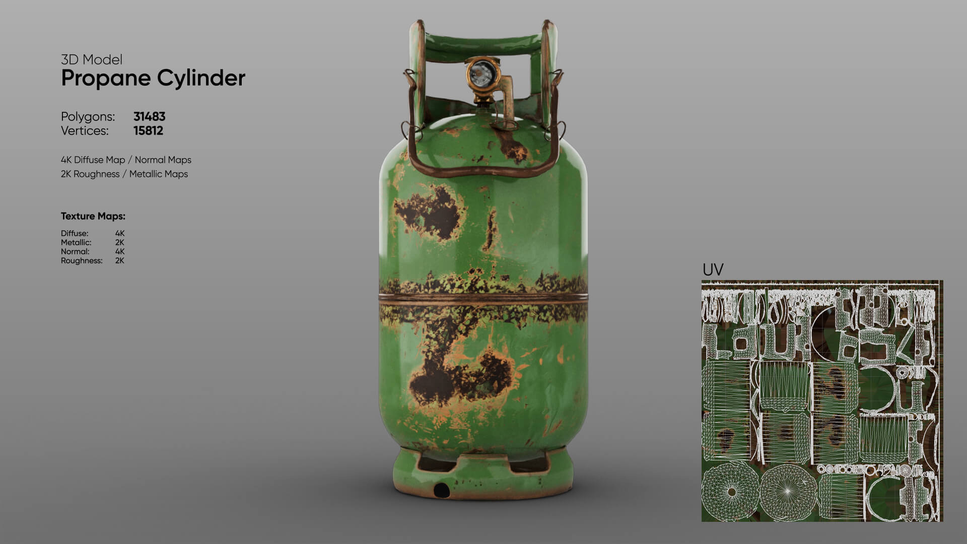 Propane Cylinder 3D Model