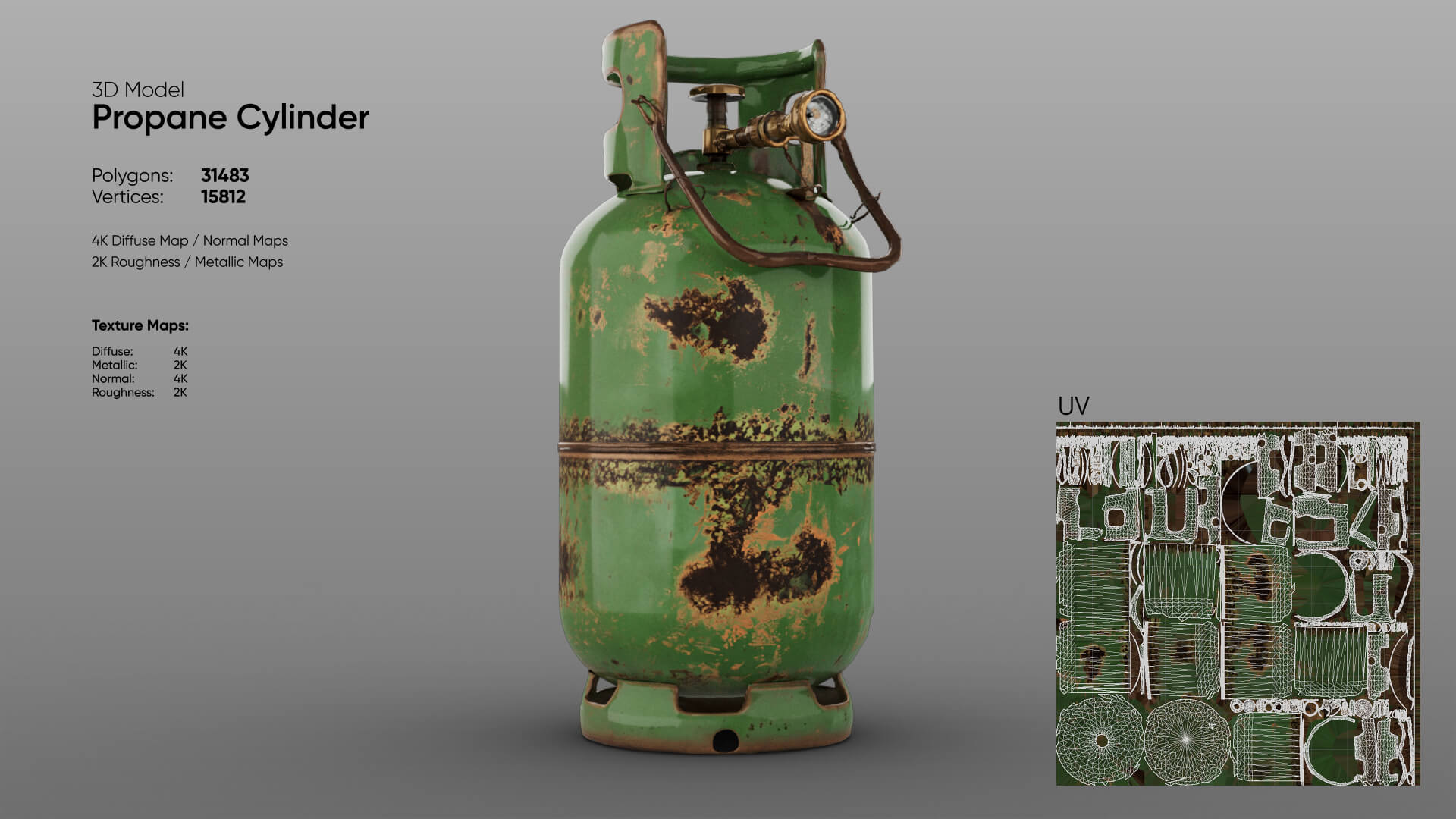 Propane Cylinder 3D Model