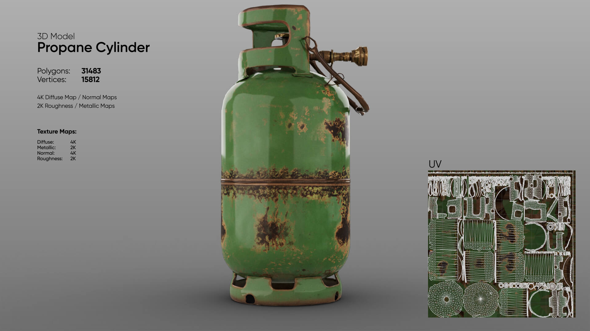Propane Cylinder 3D Model