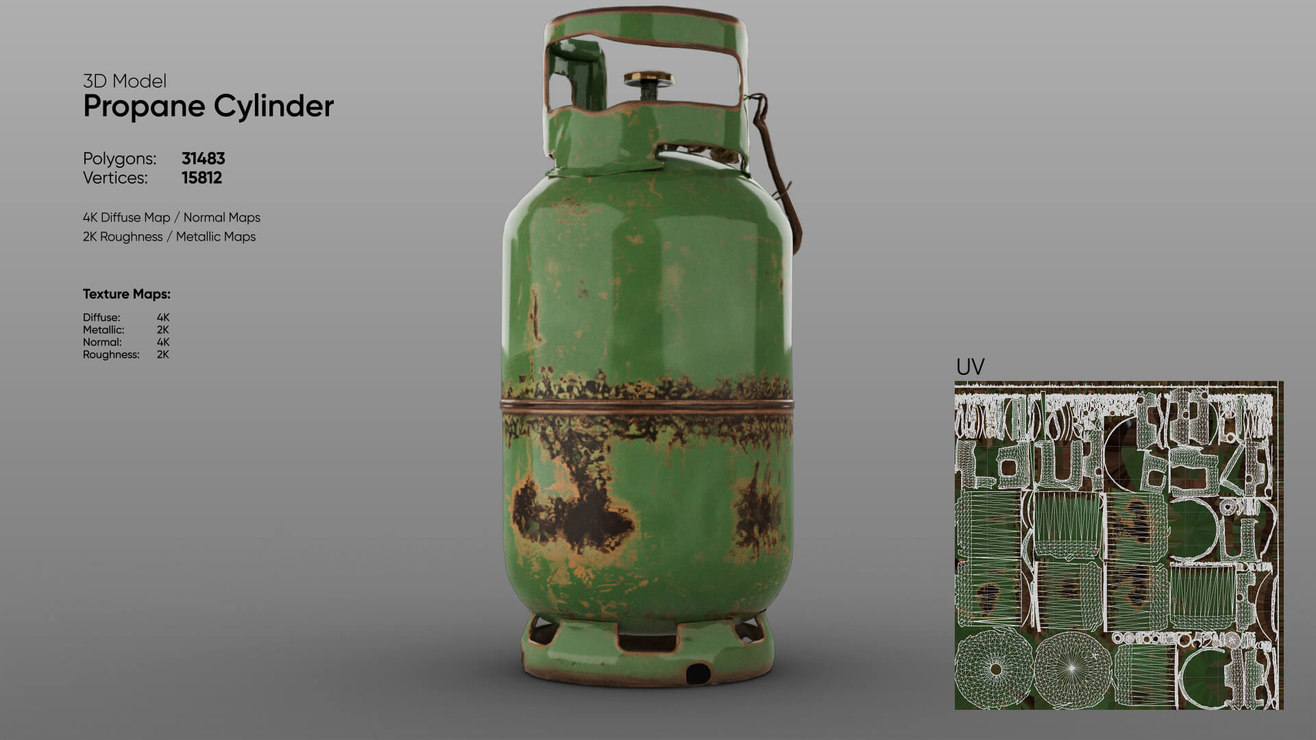 Propane Cylinder 3D Model