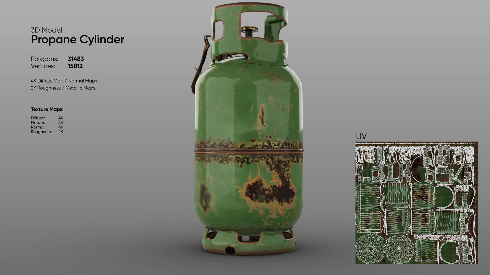 Propane Cylinder 3D Model