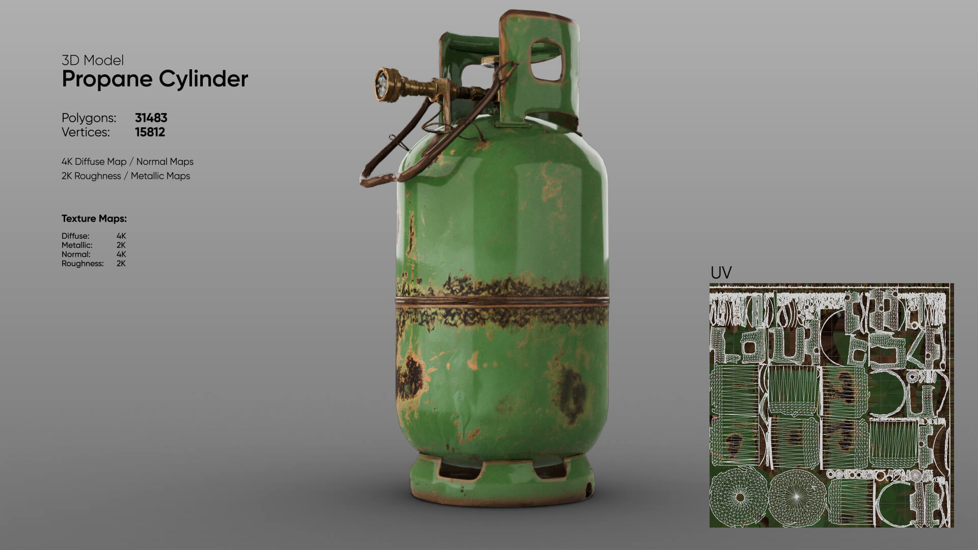 Propane Cylinder 3D Model