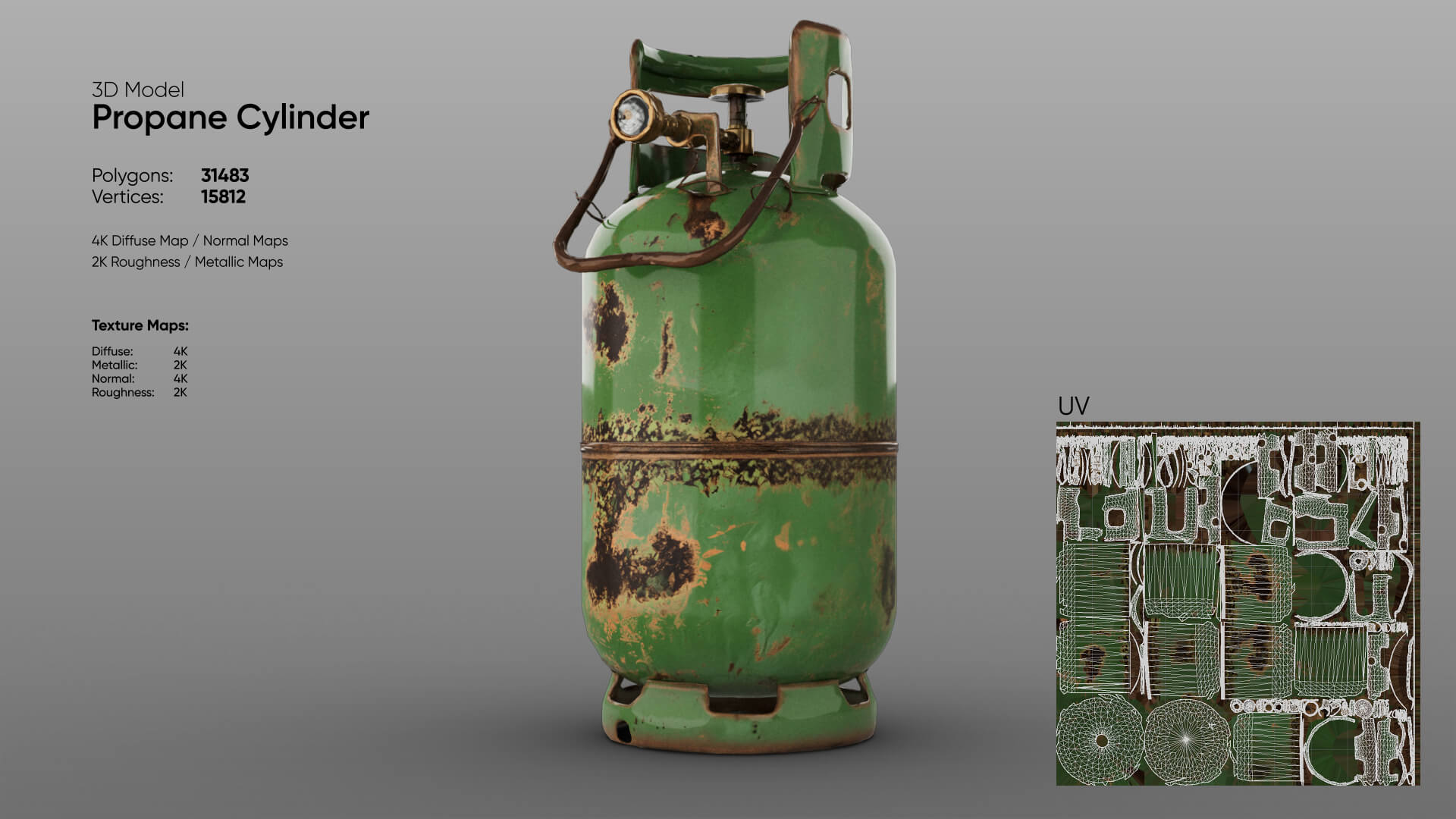 Propane Cylinder 3D Model