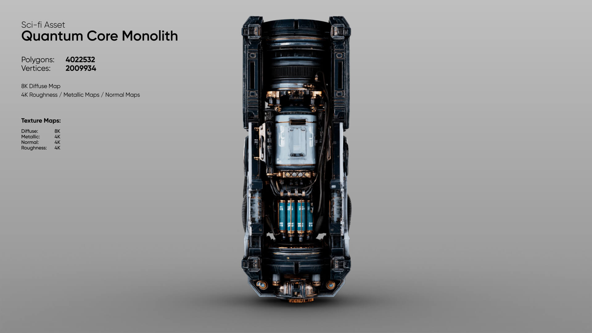 Quantum Core Monolith 3D Model