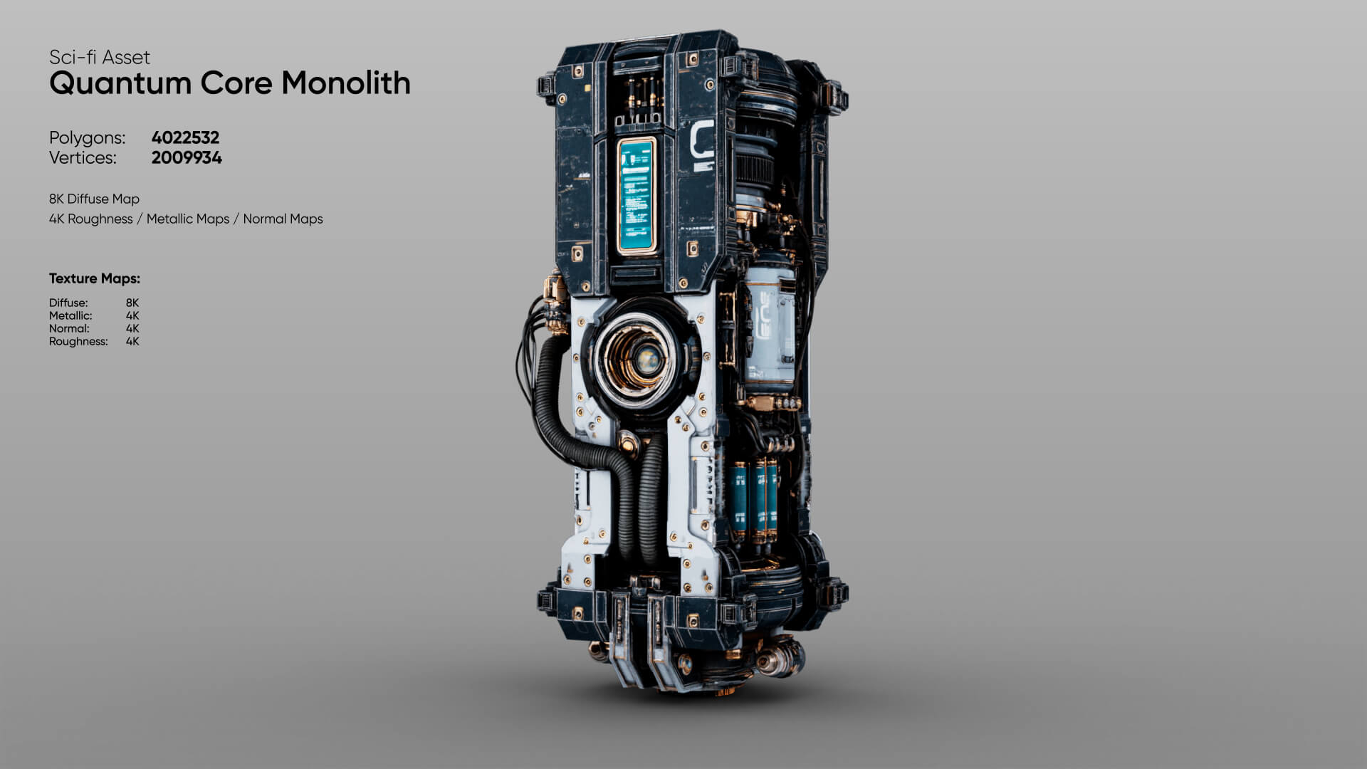 Quantum Core Monolith 3D Model