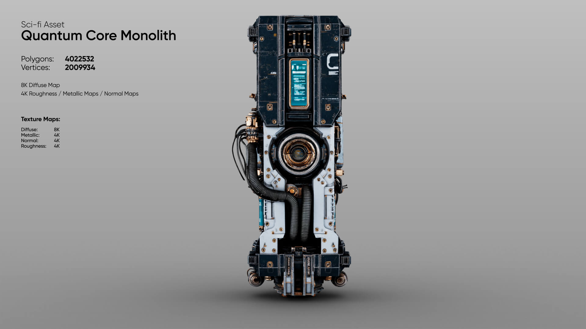 Quantum Core Monolith 3D Model