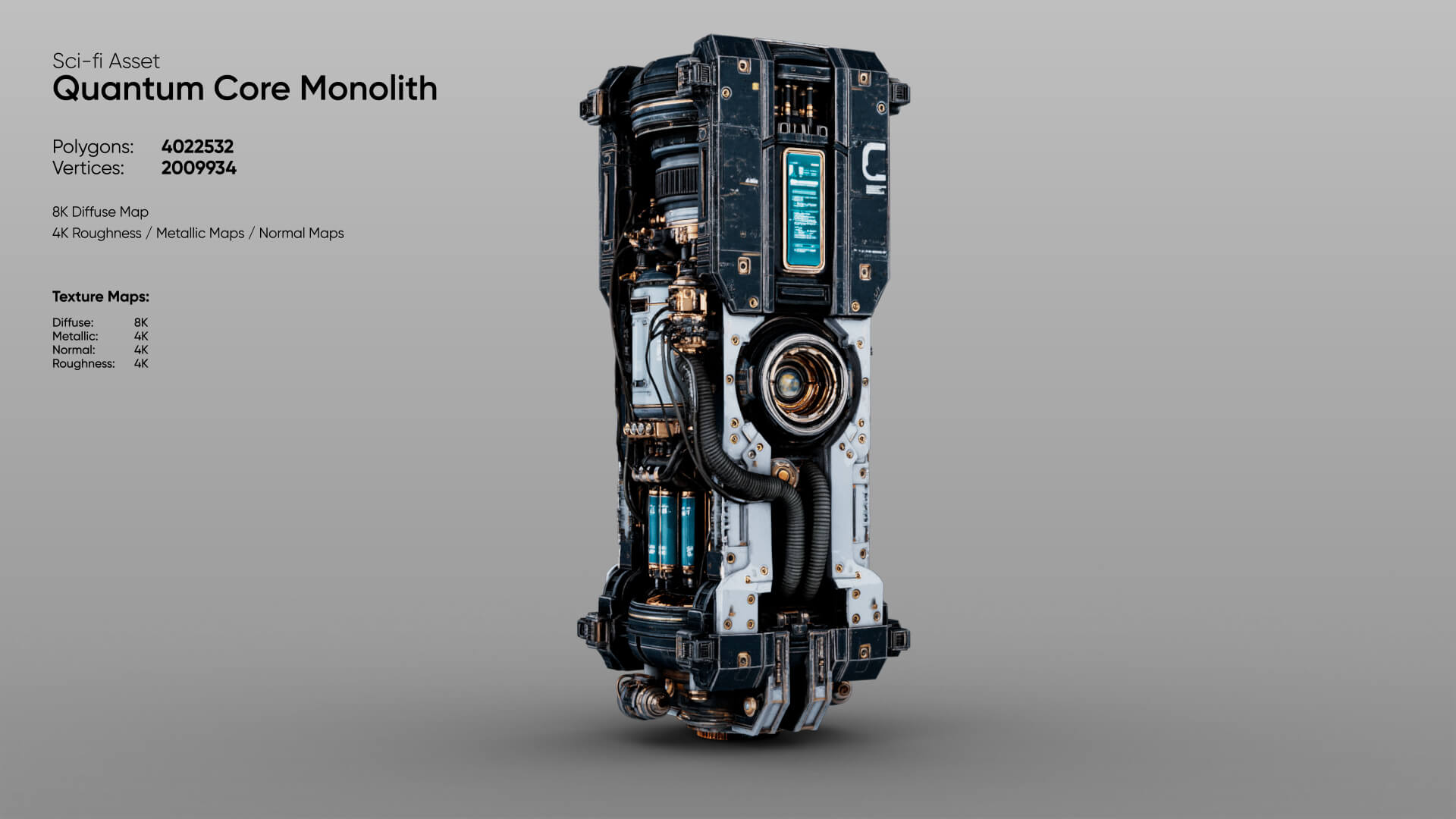 Quantum Core Monolith 3D Model